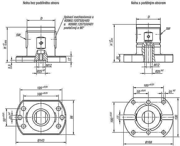 5osý základní modul UNILOCK velikost systému 80 mm
