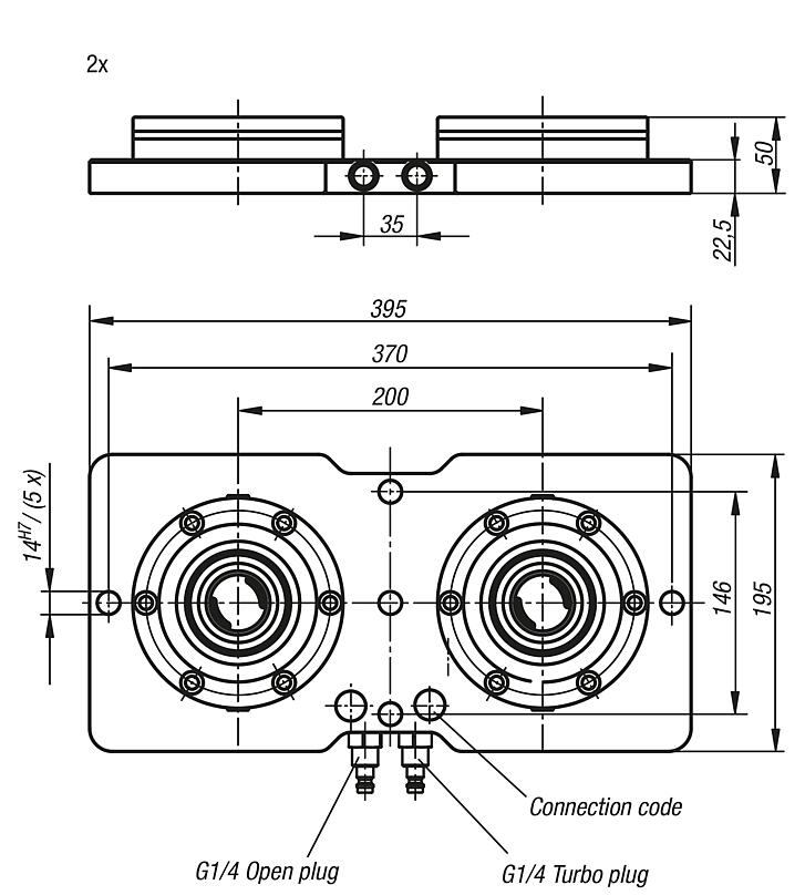 UNILOCK clamping station, 2x