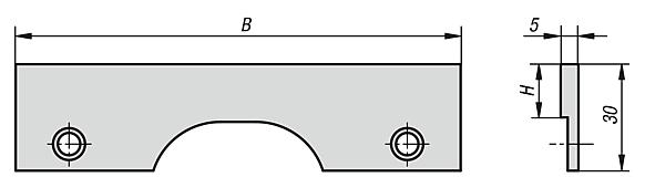 Seating ledges, screw-on