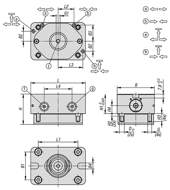 UNILOCK upínací modul 
EGM 110-75