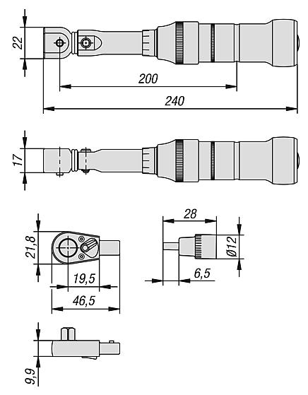 Momentový klíč pro 5osý modulový upínací systém