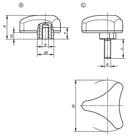 Triangular grips ergonomic