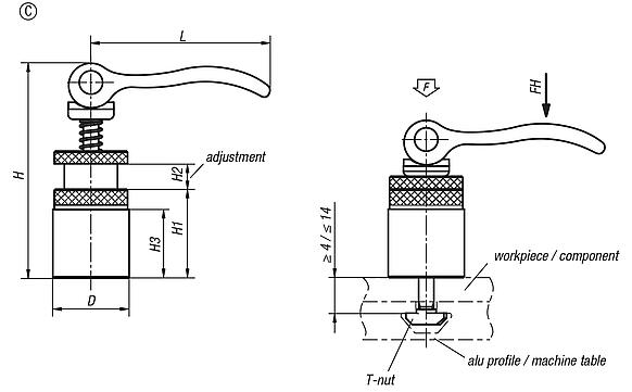 Eccentric clamp module Form C