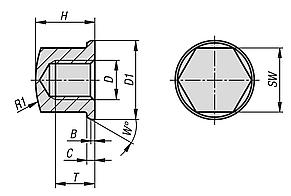 Uzavřené matice kompaktní v Hygienic DESIGN