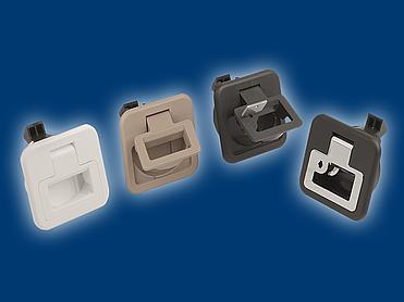 Snap locks, plastic with fold-down grip - K1651